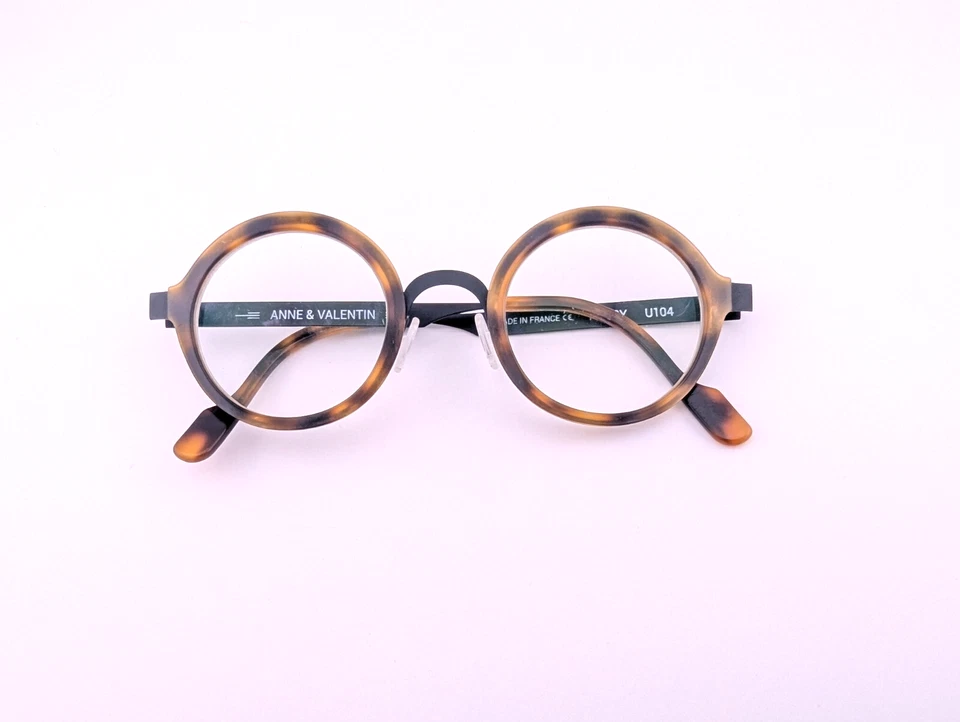 Anne Et Valentin Eyeglasses, Frames Only, Fancy U 104, Plastic/Metal, France - Image 1 of 4
