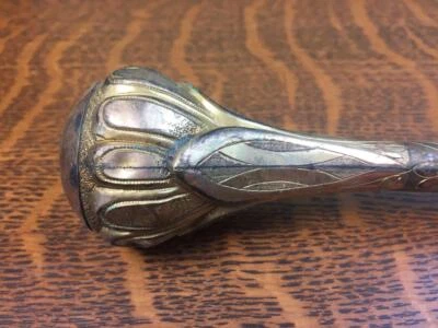 Antiguo W.J.B. & Co. Bastón Lleno de Oro Bastón Sombrilla Montar Mango de Cultivo Foto 1 de 4