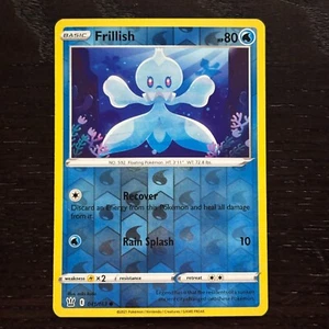 Frillish 041/163 Pokemon Battle Styles Sword & Shield Reverse Holo Common NM - Picture 1 of 2