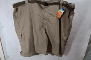 Columbia Cargo Shorts Omni-Shade UPF 50 Khaki Men’s Sz 42X10 Hiking Camping NEW - Picture 1 of 9