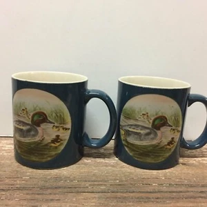 Otagiri Unusual Mallard Duck Mugs Japan Set of 2 New Unused Coffee Mugs - Bild 1 von 6