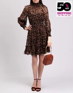 RRP €1180 ZIMMERMANN Wavelength Shirred Silk Dress AU0 US4 S Gathered Striped - Picture 1 of 10