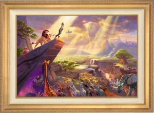Thomas Kinkade ~ The Lion King 18x27 Gallery Proof ~ Oil on Canvas - Picture 1 of 2