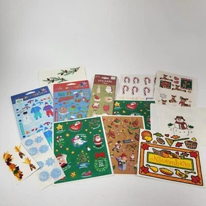 Christmas stickers lot Some New - Picture 1 of 8