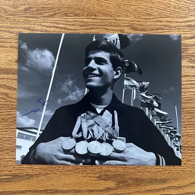 Foto firmada por Mark Spitz 8x10 nadador olímpico autógrafo medallista de oro Foto 1 de 2