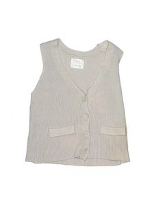 Zara Girls Brown Sweater Vest 9 - Picture 1 of 2