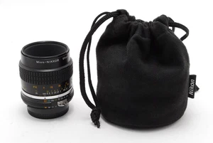 [N MINT w/ Case] Nikon Ai-S AIS Micro Nikkor 55mm F2.8 MF Macro Lens From JAPAN - Picture 1 of 8