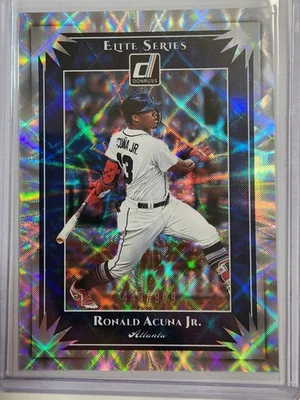 2019 Donruss #ES1 Ronald Acuna Jr. Elite Series #/999 Atlanta Braves - Image 1 of 2