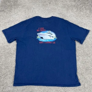 Tommy Bahama Hemd Herren 3XL Blau I Like Big Boats And I Cannot Lie Yacht Freizeit - Bild 1 von 10