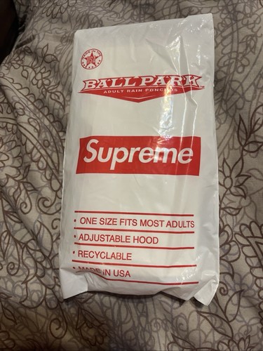 Supreme Ballpark Rain Poncho Box Logo SS20 Uscito 2020 Nuovo