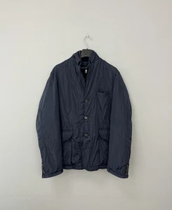 Authentic Men's Moncler Lucas Down Jacket Puffer Blazer Classic Dark Navy Size 6 - Picture 1 of 20