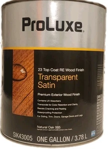 ProLuxe Transparent Satin Wood Finish Natural Oak 1 Gallon - Picture 1 of 1