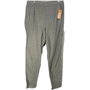 Eddie Bauer Mt. Quest Fleece Pants Men's M Tall Heather Gray Pull On Lounge NWT - Picture 1 of 12