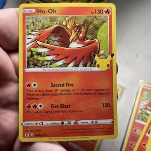 Ho-Oh 001/025 Tarjeta Pokémon TCG Celebraciones 25 Aniversario Holo Raro - Imagen 1 de 2
