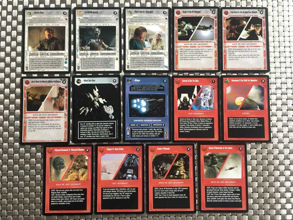 Star Wars CCG 14 Reflections II Premium Cards Corran Horn Stinger SWCCG TCG 2000 - Bild 1 von 1