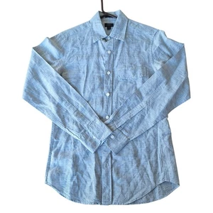 J Crew Herren XS Slim Fit Langarm Button Down Baird McNutt Leinenmischung Hemd - Bild 1 von 7