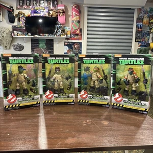 Ghostbusters Teenage Mutant Ninja Turtles TMNT Figure Set Of 4 New In Box - Picture 1 of 12