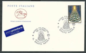 2004 ITALIA FDC CAVALLINO NATALE ALBERO NO TIMBRO ARRIVO - GG - Foto 1 di 1