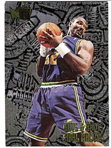 1995-96 METAL NUTS & BOLTS #214 KARL MALONE Utah Jazz Basketball Card - Picture 1 of 1