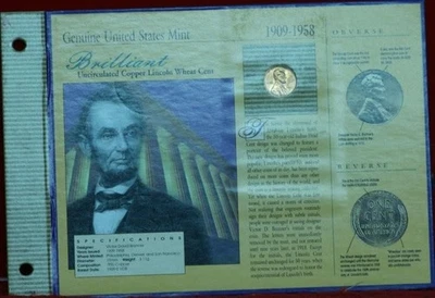 Brilliant Uncirculated 1958-D Denver Mint Copper Lincoln Wheat Cent from AHS - Image 1 of 2