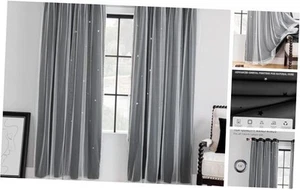 Black Out Curtains for Girls Bedroom Decor, Ideal for Kids Room with Unicorn - Picture 1 of 8
