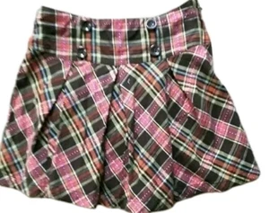 Gymboree Plaid Skirt Girls Size 7 Pleated Multicolor - Picture 1 of 3