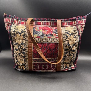 Borsa a tracolla JOHNNY WAS officina arazzo boho tessuto floreale spedizione gratuita - Foto 1 di 17