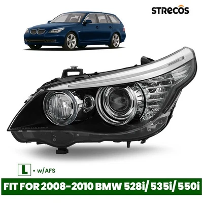 For 2008-2010 BMW E61 528i 535i HID/Xenon w/AFS Projector Headlight Driver Left Foto 1 de 4