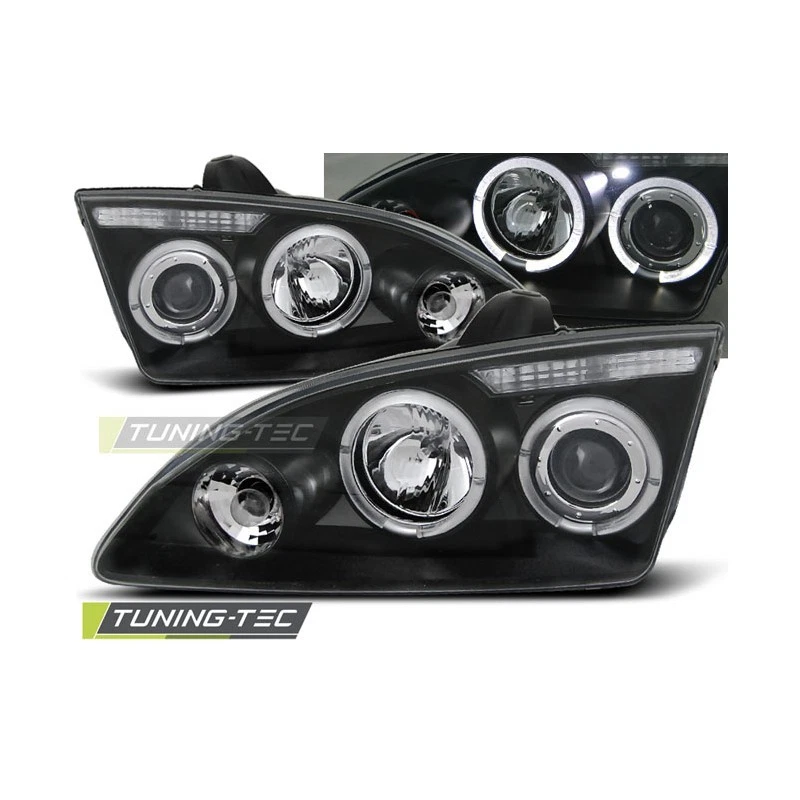 Faro Angel Eyes LED cromado se adapta a Ford Focus 2 desde 2004 - 2008 - Imagen 1 de 1