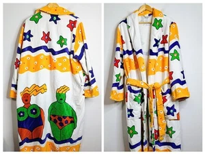 Vintage Cypress Cotton Terry Midi Robe OS - Picture 1 of 11