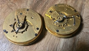 Vintage Elgin & Waltham Pocket Watch Movements Untested Lot K 61 - Picture 1 of 6