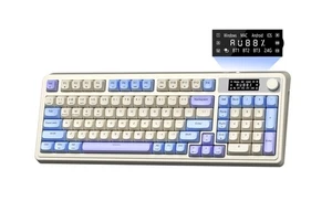 S99 Pro Gaming Keyboard, Cute Creamy Keyboard with Number Pad Smart Screen, T... - Picture 1 of 7