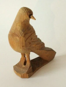 Antique Hand-Carved Wooden Song Bird Germany Folk Art Putz Erzgebirge Holiday - Picture 1 of 4