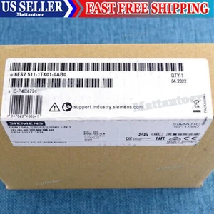 New Siemens 6ES7511-1TK01-0AB0 6ES75111TK010AB0 S7-1500T, CPU 1511T-1 PN - Picture 1 of 2