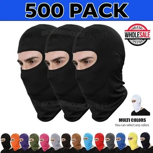 500x Máscara facial completa de lycra ligera pasamontañas esquí ciclo ciclo sombrero calentador - Imagen 1 de 21