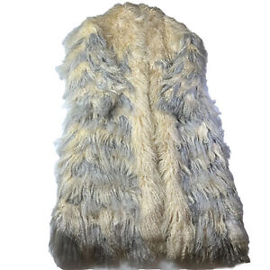 Vintage 1970s Neiman Marcus Ombre Stripe Mongolian Lambs Fur Womens Coat