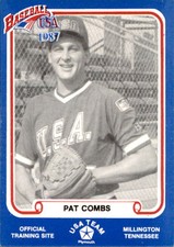 1987 Pan Am Team USA Blue BDK #25 Pat Combs Houston Texas TX Baseball Card