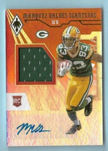 MARQUEZ VALDES-SCANTLING 2018 PHOENIX SP ROOKIE RELIC AUTOGRAPH #RJA-MS 6/199 - Picture 1 of 1
