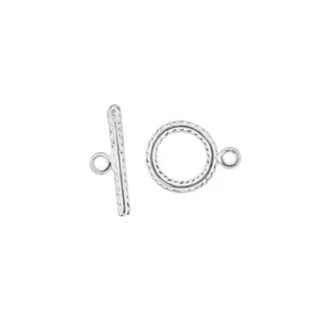1 juego de broche de palanca impreso plata esterlina 10 mm #51391 - Imagen 1 de 1