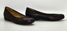 A5 NEW GABOR Hovercraft Metallic Brown Snake Embossed Leather Shoes Sz 5.5 US7.5