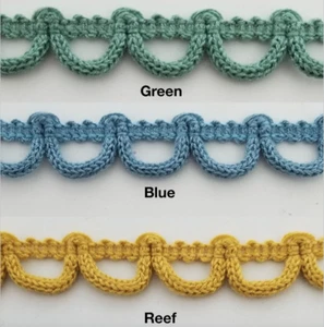 5/8" Gimp Knit Loop Braid Trimming - 20 Yards - Many Colors! - Picture 1 of 7