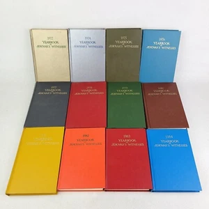 Watchtower Jehovah's Witness Hardcover Yearbooks Lot of 12 1972, 1974-84 - Picture 1 of 17