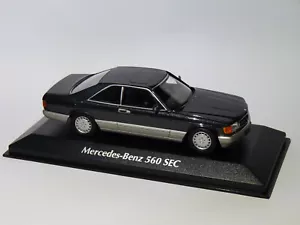 Mercedes-Benz 560 SEC Noir de 1986 au 1/43 de Minichamps / Maxichamps 940035121 - Picture 1 of 6