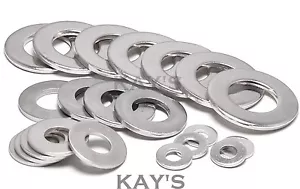 FORM G WASHERS WIDE THICK FLAT A4 MARINE GRADE STAINLESS STEEL DIN 9021 M2 - M30 - Picture 1 of 4