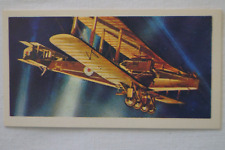 History of Aviation Vintage 1972 Brooke Bond Tea Trade Card Handley Page 0/400