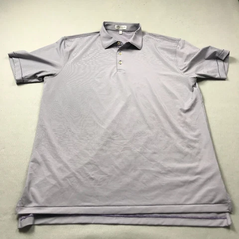 Northwestern Wildcats Polo Shirt Mens Large Purple Peter Millar Summer Comfort Cover