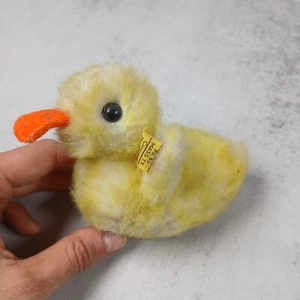 Vintage Steiff Piccy Duck 8 cm EAN 3242/08 pulsante etichetta gialla (1978-1982) - Foto 1 di 8