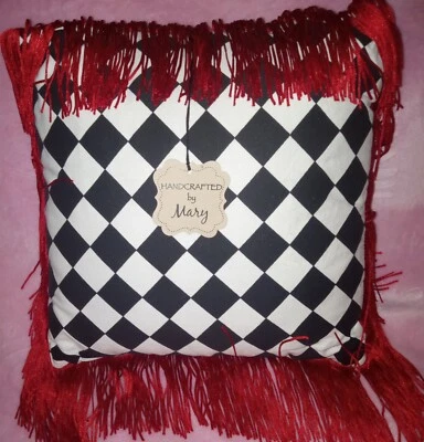 Almohada hecha a mano por Mary 10" nueva con etiquetas Foto 1 de 3