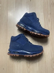 Nike Air Max Goadome (GS) Leather Boots Youth Midnight Navy 311567-400 SZ 6.5Y - Picture 1 of 9