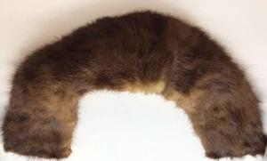 Vintage Brown Mink Fur Collar 28” Lg; 3-3/4” W At Closure - Picture 1 of 6